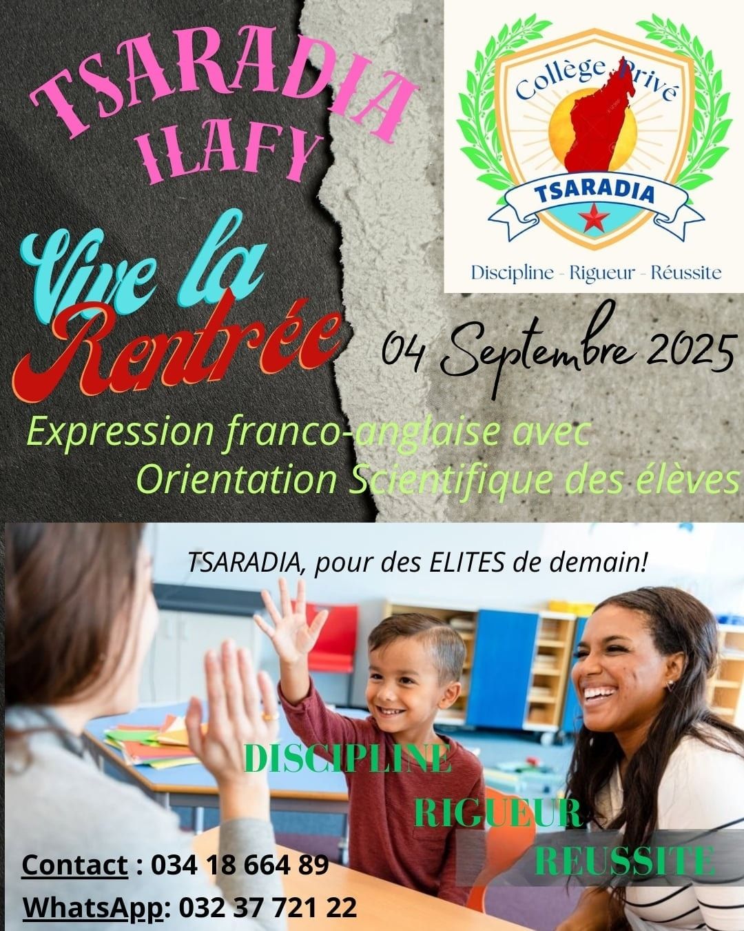 Illustration de l'article : Vive la rentrée au Collège Tsaradia